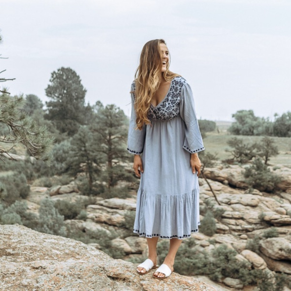 raga embroidered dress
